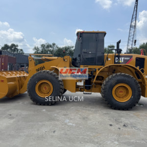 Caterpillar usado para cargadora de ruedas CAT 966H de Japón, cargador frontal de carga nominal de 6 toneladas para componentes básicos de granjas, incluye bomba - Product Image 6