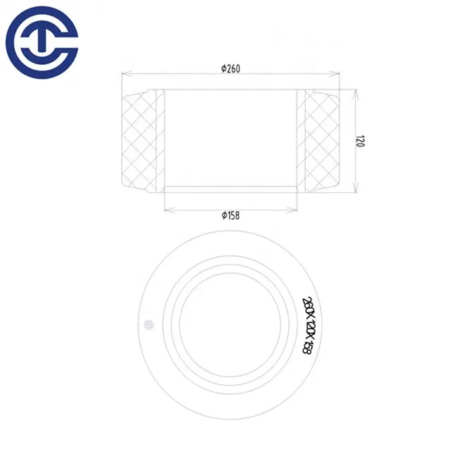 7FBR10/13/15/18 Pu Wheel Forklift wheels Supplier High Quality Load wheel 260x120x158 Polyurethane solid tire