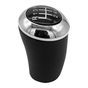 Pommeau de levier de vitesse en cuir Mazda 5/6 vitesses, ergonomique, noir, pour boîte de vitesses manuelle - Product Image 1