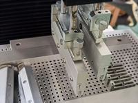 Impresora de Plantillas Semiautomática SMT HW-550S, Línea de Producción LED, Máquina de Impresión de Pasta de Soldadura para PCB