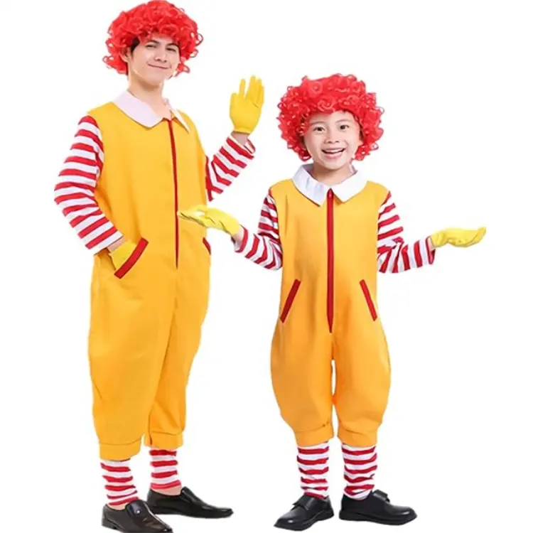 Kids Circus Clown Costume Halloween Birthday Party Cosplay Costume Clown Costume