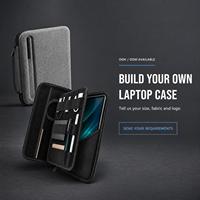 Housse de protection pour ordinateur portable EVA, sac de voyage pour bureau, avec fermeture éclair, poche pour chargeur USB et batterie externe