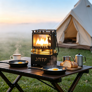 Réchaud à pétrole portable d'extérieur en métal, chauffage de camping multi-combustibles, cuisinière <span class=keywords><strong>pour</strong></span> la pêche et la randonnée - Product Image 1