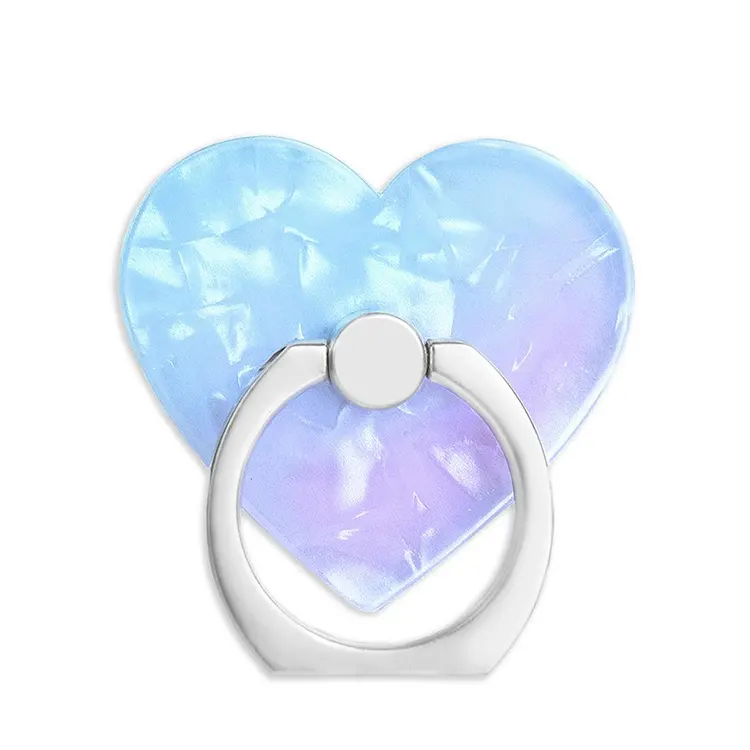 OEM Blue Opal Quartz Phone Ring mobile phone accessories Luxury Cell Phone Holders with logo