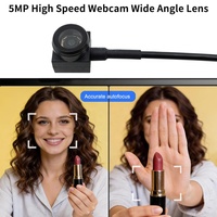 Webcam Mini USB Haute Vitesse AF AutoFocus Zoom 15*15mm 30fps 5MP Grand Angle Audio Vidéo pour Ordinateur Portable
