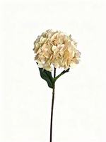 Hydrangea artificielle à tige unique, fleur artificielle réaliste pour la décoration murale de fêtes et d'hôtels