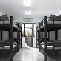 Lit superposé en métal à deux étages pour adultes, étudiants, meubles de maison, acier économique, moderne, pour enfants, dortoir, école