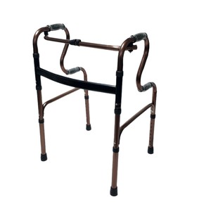 Déambulateur pliant en alliage d'aluminium Guangxin couleur bronze avec roues pour personnes âgées et handicapées, aide à la réadaptation - Product Image 4