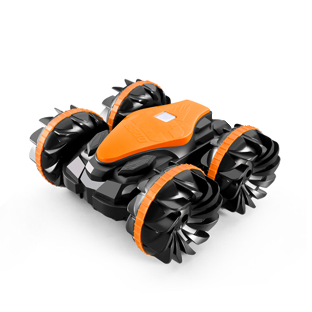 Автомобиль-амфибия Qilong с дистанционным управлением, игрушки 4WD, внедорожник, водонепроницаемая детская игрушка, 2,4 г, наземная и водная амфибия, трюковый автомобиль для детей