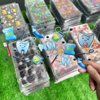 Etiquetas adhesivas personalizadas de doble cara con diseños de personajes de dibujos animados, fáciles de transferir con tecnología UV DTF para vasos de 16 oz, gran venta.