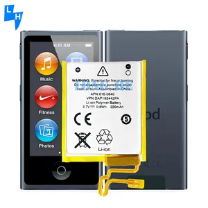 Ipod nano 7 7th gen için 220mAh A1446 şarj edilebilir cep telefonu pil