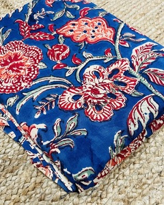 Antique Handmade Lightweight Hand Block Printed Fabric for Clothing <b>Quilt</b> Scarf Dress Curtain & Cover Materials - Product Image 5