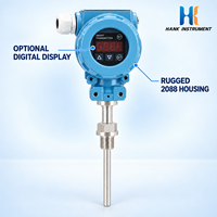 Transmitter Suhu Industri Pt100 4-20mA 16-36VDC IP65 2088 Housing untuk Kontrol Proses