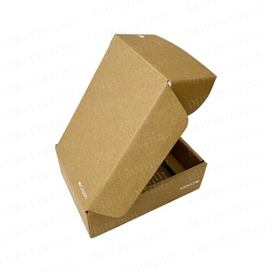 Caja impresa plegable de papel corrugado negro de alta calidad personalizada con inserto de lámina UV correo exprés regalo correo Cajas De Correo - Product Image 3