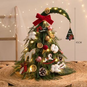 PE Spruce Artificial <b>Christmas</b> <b>Tree</b> Flame Resistant & Eco-Friendly LED Lit Small Desktop <b>Tabletop</b> <b>Tree</b> - Product Image 4