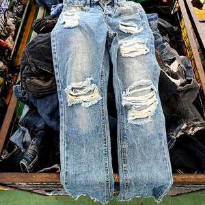 Boyfriend Jeans <span class=keywords><strong>Ropa</strong></span> <span class=keywords><strong>de</strong></span> <span class=keywords><strong>segunda</strong></span> <span class=keywords><strong>mano</strong></span> Pacas Jeans Para Mujer <span class=keywords><strong>Ropa</strong></span> usada para Mujer - Product Image 1