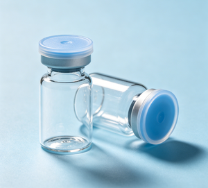 3ml 5ml 10ml Clear Empty Glass Vials Bulk Wholesale, Blue Flip Aluminum Caps, Multi Size Blank Sample Storage Glass Bottles - Product Image 3