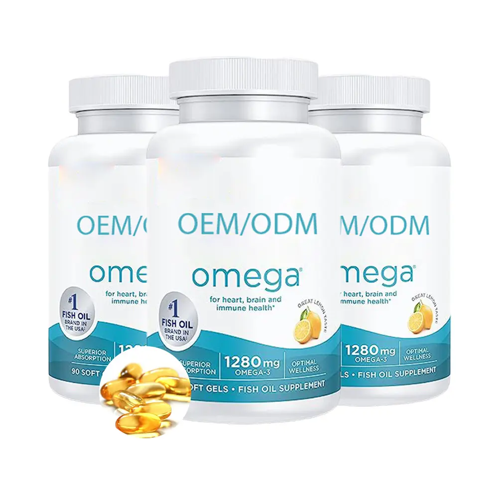 Private label omega 3 fish oil 1000mg Cod Liver Oil Softgels capsule