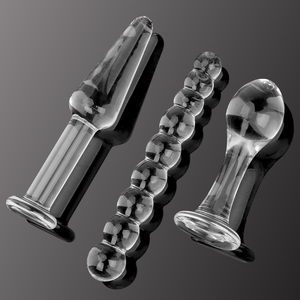 3 Stks/set Sex Toys Voor Vrouwen Mannen Prostaat Massager Anale Dildo Kraal Anaal Plug Butt Plug Butt Stimulatie Glas Kristal - Product Image 3