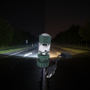 เครื่องฉายภาพ LED อัตโนมัติ <span class=keywords><strong>H4</strong></span>เลนส์ขนาดเล็ก6000K T9อุณหภูมิสีฟ้า12V 70W 4000ลูเมน - Product Image 1