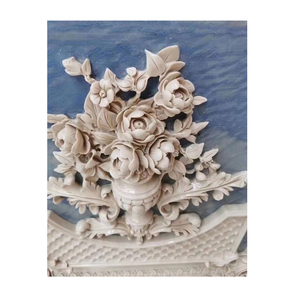 Decoración de Pared Interior y Exterior de Hotel Moderno Personalizada, Escultura de Pared Decorativa, Relieve de Piedra de Ónix de Mármol Beige Natural - Product Image 3