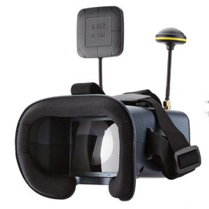 แว่นตา FPV DMKR 008D 5.8G หน้าจอ LCD H-HD ขนาด 4.3 นิ้ว ความละเอียด 480*320 พิกเซล เสาอากาศคู่ แบตเตอรี่ในตัว 3.7V 2000mAh สำหรับโดรน RC - Product Image 4