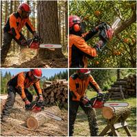 Tronçonneuse à essence professionnelle 58cc pour la coupe du bois, tronçonneuse robuste, fournisseur OEM