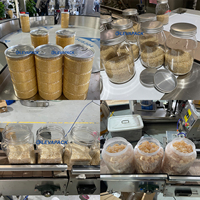 Machine de remplissage automatique électrique pour bouteilles de dattes et de noix, avec purge d'azote et pesage PLC haute précision à 10 têtes, pour l'industrie agroalimentaire