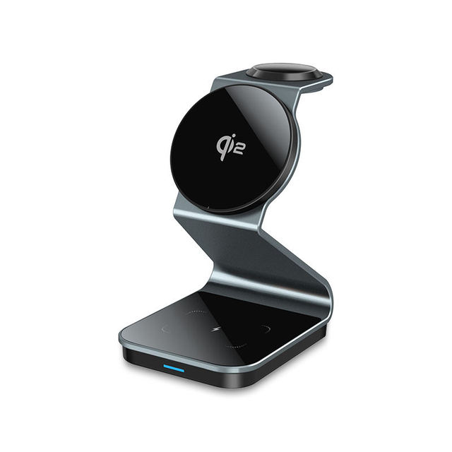 QI2 Certificate 3 in 1 Wireless Charger Station Magnetic Wireless Charger PD 3.0 Compatible for for iPhone 12 13 14 15 16 17etc.