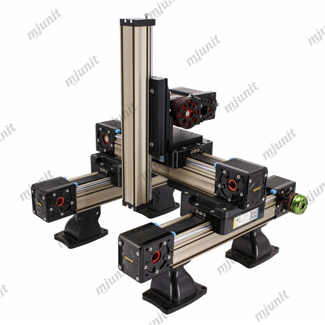 Mjunit XYZ 3 Axis Linear Module Synchronous Belt Slide Precision Linear Guide Gantry Construction Linear Non-standard