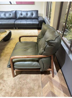 Fauteuil simple en bois massif de fabrication chinoise avec dossier rembourré, fauteuil d'appoint pour salon