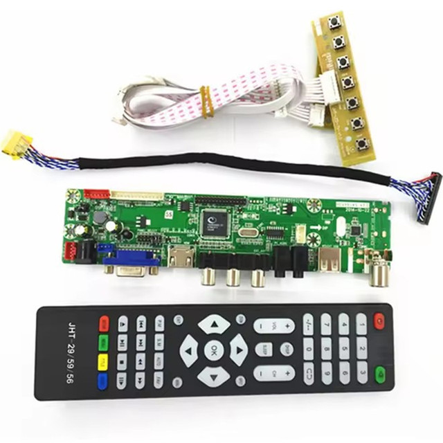 HDV56R-AS V2.1 Universal LCD TV Main Board V56 Jump Cap Switching Resolution Adjustable Program Universal Repair Board v56r..