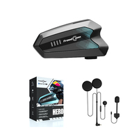 Auriculares para Casco FreedConn HERO, Compartir Música, Batería de Larga Duración, Conexión Dual para Teléfono, Intercomunicador para Motocicletas IP67