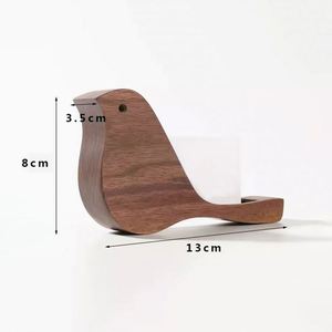 Wholesale Wooden <b>Bird</b> Model Business Card Holder Desktop Business Card Display <b>Stand</b> - Product Image 2