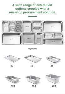 Thương mại nửa-kích thước <span class=keywords><strong>gastronorm</strong></span> <span class=keywords><strong>container</strong></span> Chất lượng cao 201 thép không gỉ tự chọn chảo cho khách sạn nhà hàng quán bar 1/2 <span class=keywords><strong>gn</strong></span> chảo - Product Image 4