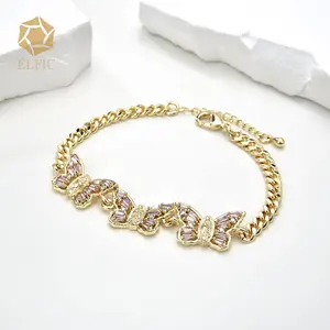 Bracelet Elfic Women Gold Jewelry Bracelet Butterfly Bracelet Charm Bracelet For Women