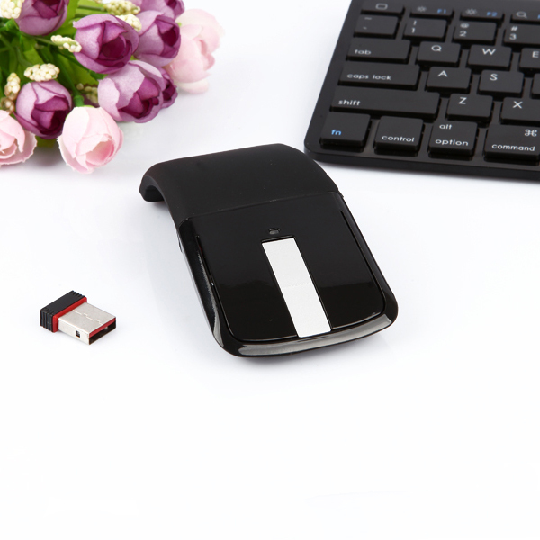 Arc Folding Sroll Touch Wireless Optical Mouse