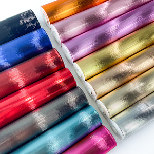 Cao Bóng Kim Loại Lưới PU Da Thoáng Khí Chịu Mài Mòn Vải Cho Trang Trí Dưới Hành Lý Túi Xách Giả Da Tấm - Product Image 2