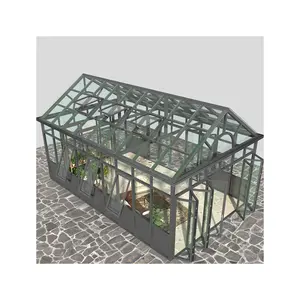 제조업체 야외 개폐식 정원 슬라이딩 일광 욕실 텐트 태양 유리 패널 지붕 선룸