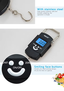 <span class=keywords><strong>Meilleur</strong></span> prix Balance de pêche numérique à crochet suspendu Mini balances à bagages portables - Product Image 5