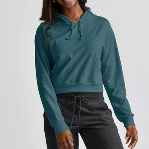 Sudadera con Capucha de Forro Polar Suave y Transpirable 100% Algodón para Mujer, Diseño Elegante de Corte Relajado, Ideal para Uso Casual y Comodidad en Casa - Product Image 1