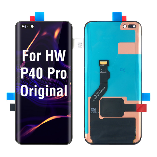 Original Display LCD for Huawei P40 Pro No Fram Oled Black Phone Part Replacement Touch Screen Curved Panel