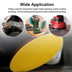 Toptan kum kağıt diskler 2000 adet altın zımpara diskleri cırt cırt zımpara diskleri 120/rastgele Orbital zımpara için 150/240 irmik - Product Image 4