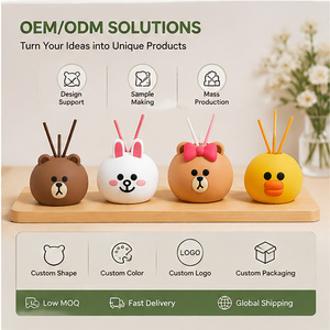 Couvre-diffuseur en silicone personnalisé avec motif animal mignon, décoration de bouteille de parfum sur mesure, usine OEM - Product Image 5