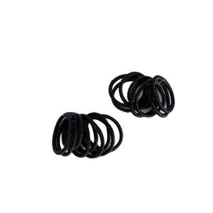 GOMA Hair Ties 12 Pcs Black Elastic Bands For Hair Styling - Product Image 2