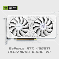 New RTX 4060 Ti 16G White Gaming Desktop Graphics Card for Workstation