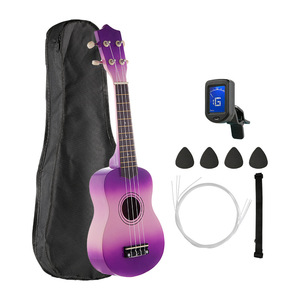 Hot bán phổ biến màu sắc khác nhau 21 inch Basswood Soprano trẻ em Ukulele Set với đầy đủ phụ kiện OEM Logo - Product Image 4