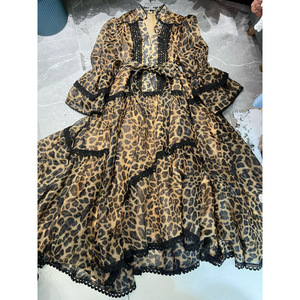Vestido Largo Informal de Estilo Retro <span class=keywords><strong>Oscuro</strong></span> con Estampado Floral, Cuello Alto, Cintura Natural, Manga Larga, Diseño Exclusivo de Alta Gama, Ropa de Mujer para Otoño 2025 - Product Image 5