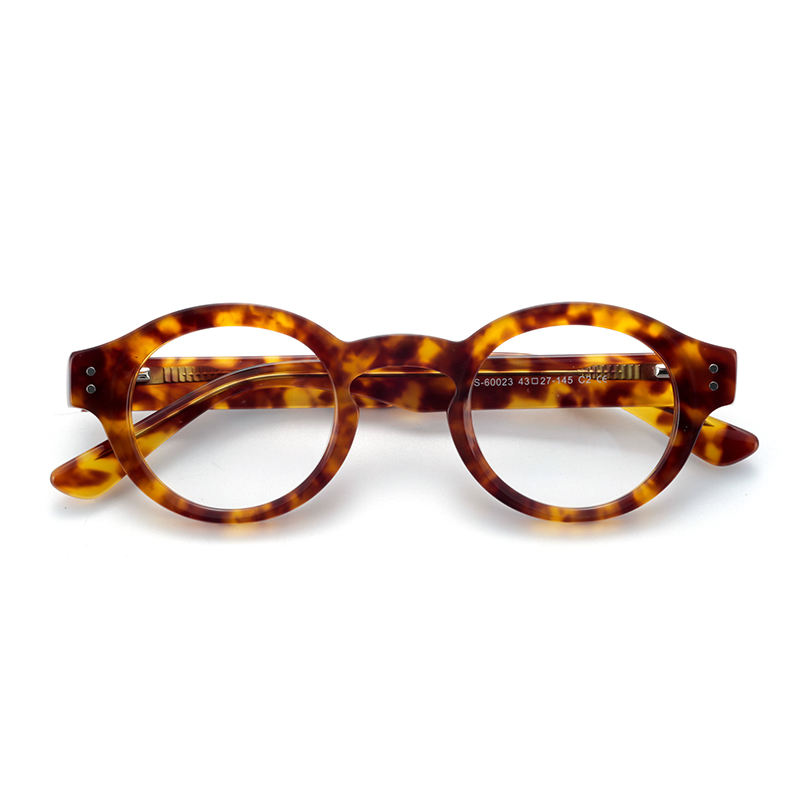 Vintage Fashionable Blue Round Montatura Da Vista Spectacle - Main Image