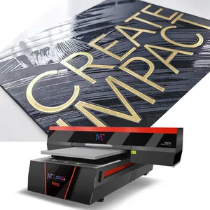 MT Offre Spéciale UV Printer 6090 petit format verre acrylique imprimante pour tôle impression directe sur tôle